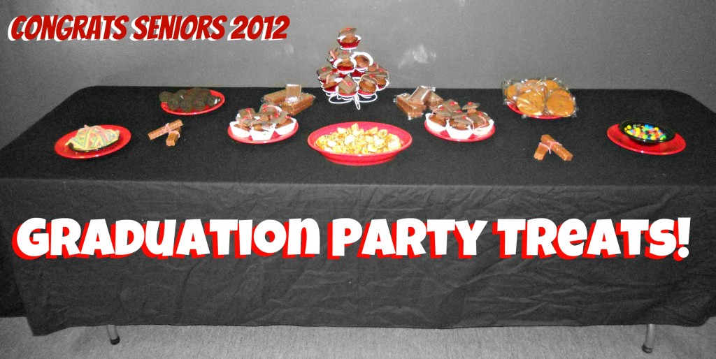 Table Scape for Graduation Theme Party Treats
