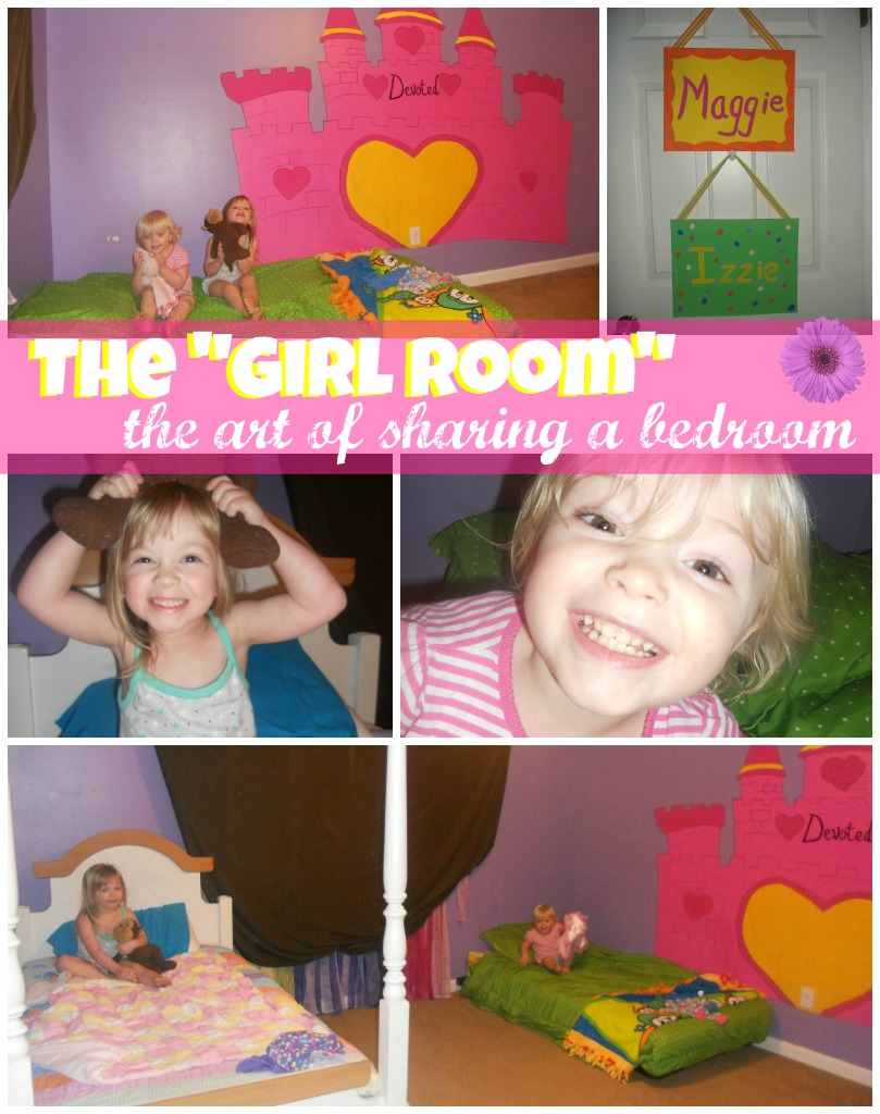 The "Girl Room", the art of sharing a bedroom on asJulesisgoing.com Jules discribed the decission to move her girls into one bedroom together and all that comes with that. The girls room is about the struggle to keep nap schedules so everyone gets the sleep they need.