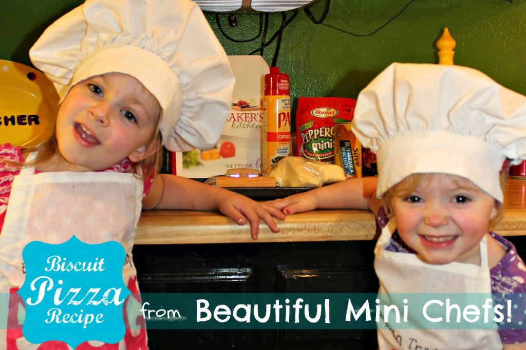Biscuit Pizza Recipe from my beautiful mini chefs on the Homemaker's Challenge via asJulesisgoing.com
