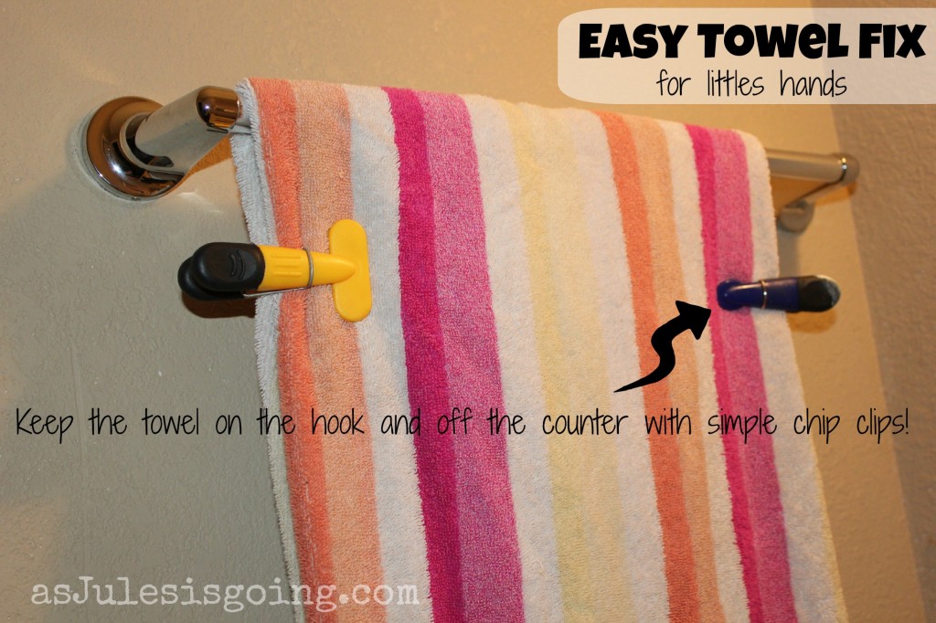 easy towel fix for little hands