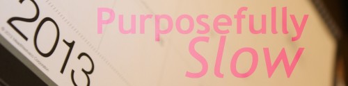 Purposefully Slow 2013