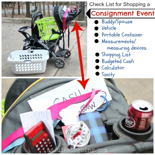 What to take when Consignment Event Shopping