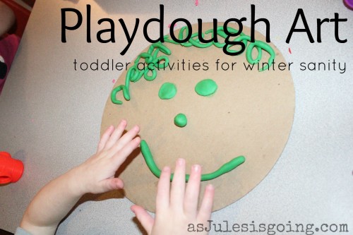 playdough art toddler activities for winter santiy