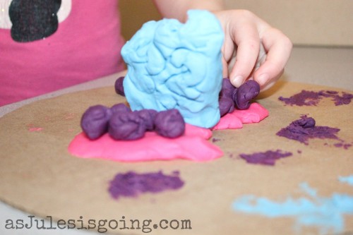 playdough birthday cake