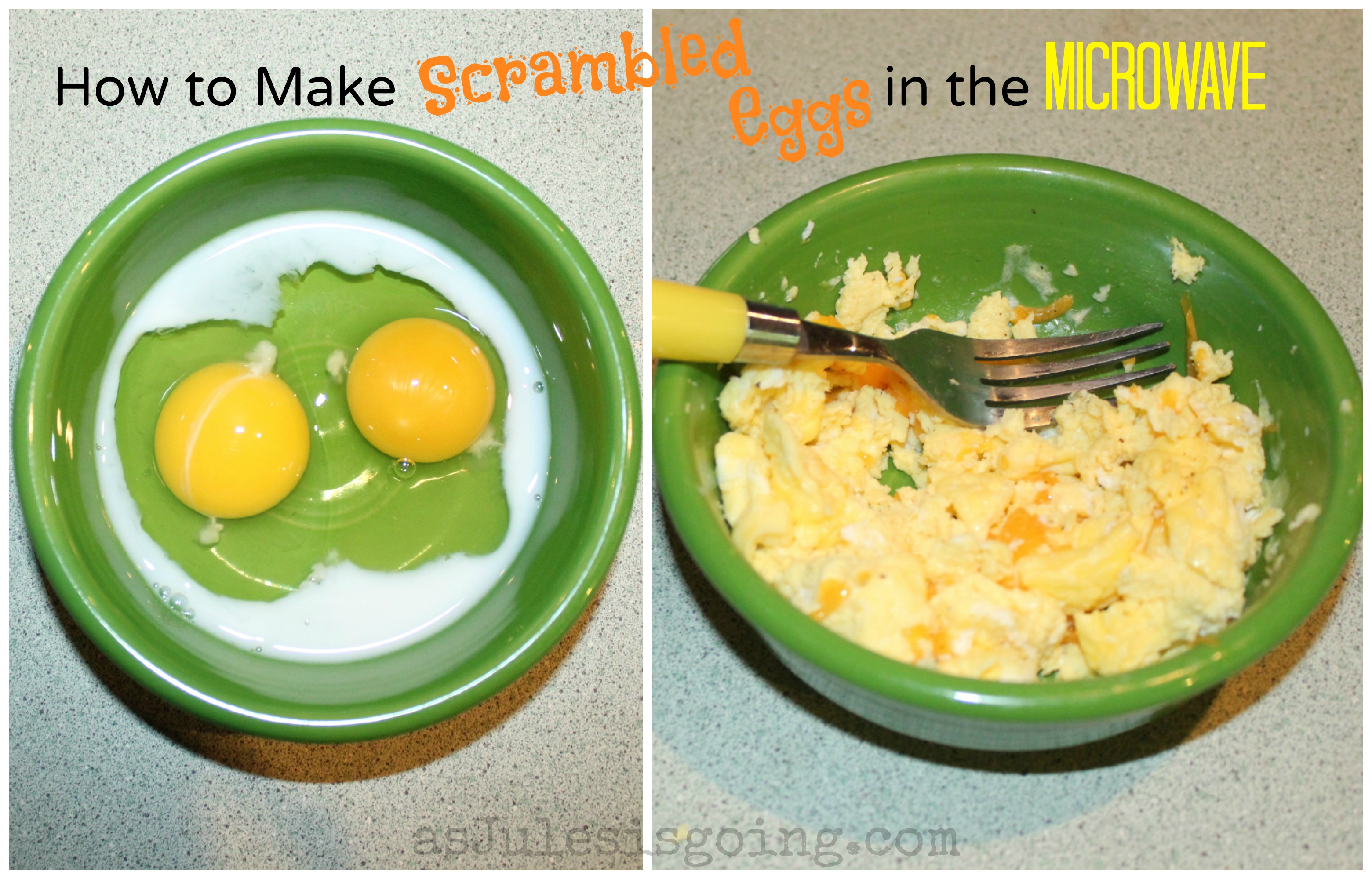 Microwave Scrambled Eggs