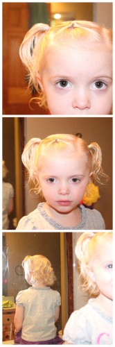 Growing Out Bangs on Little Girls Hair- Curly Style