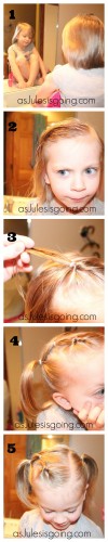 Growing Out Little Girl Bangs