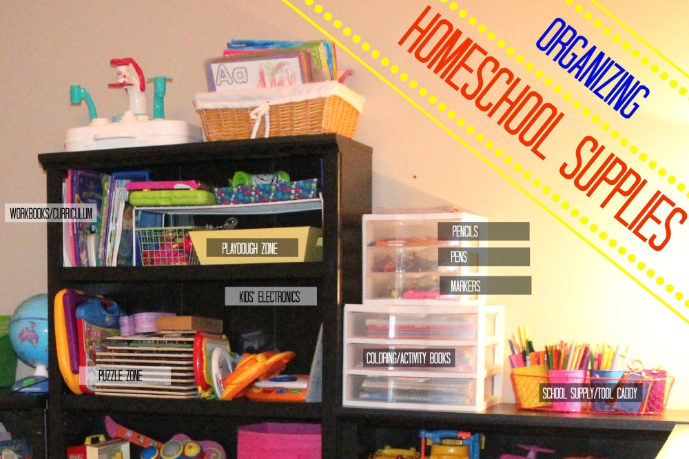 Homeschool Organization: Supply Caddy