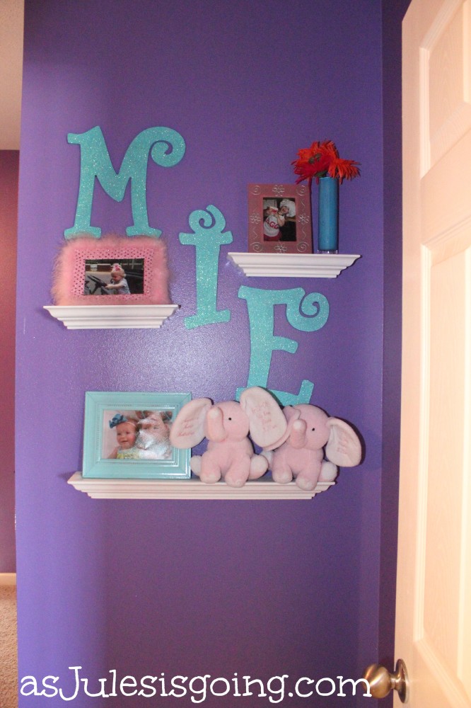 Girls' Room Decor Wall - as Jules is going